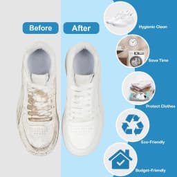 Shoes Washing Bag Laundry Bag Padded Shoe Protector Fluffy Fiber Polyester Wash Bag Machine Washable Drying Organizer