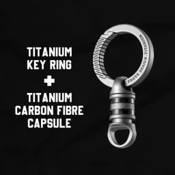 Luxury Titanium Key Chain Magnetic Spin Rotary for Car Key Ring Connector Anti-off Holder Men EDC Quickdraw Buckle Male Gadgets