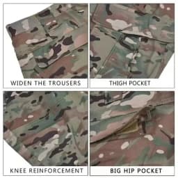 New Hot Durable and Wear-resistant Men's Camo ACU Uniform 2PC Set Training Wear Security Officer Uniforms