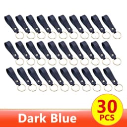 1/100pcs 8Color PU Leather Keychain Business Gift Suitable for Men and Women Car Key Strap Waist Wallet Keychains and Keyrings