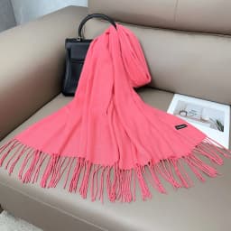 Luxury Solid Winter Scarf Women Pashmina Shawls Soft Scarves Wraps Cashmere Feel Blanket Warm Stoles for Lady Outdoor Bufanda