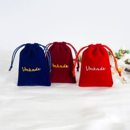 100Pcs Personalized Logo Velvet Bag 10x15cm Suede Drawstring Pouches Pockets Wedding Jewelry Earrings Ring Gift Organizer Sack