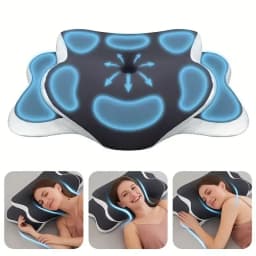 Butterfly Shaped Special Design Memory Foam Cervical Pillow Skin-friendly Comfortable Washable Neck Support Pillow