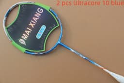2 Pcs High-Elastic Carbon Fiber Bionic Elements Badminton Racket 28Lbs High-Quality Ultracore U10 Badminton Racquet