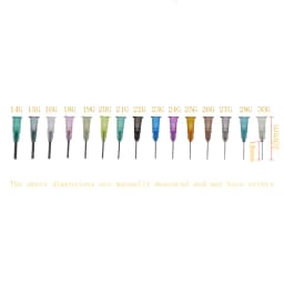 Straight Precision Liquid Syringe Dispenser Needles Stainless Steel Tube Blunt Needle 50pcs/Bag 14g 15g 16g 18g 19g 20g 21g 30g