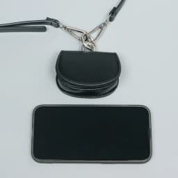 [EAM] Pu Leather black Mini-bag Buckle Long Wide Belt Personality Women New Fashion Tide All-match Spring Autumn 2026 1DH8962