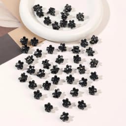 50Pcs Colorful Mini Flower Hair Claw Clips for Girl Cute Hair Styling Accessories Holiday Gift Decorative Bun Clamp Tiny Hair