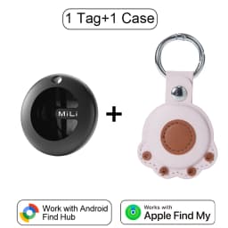 MiLi MiTag Dual System Bluetooth GPS Tracker Locator Smart Location Tag Keys Finder Works With Apple Find My&Google Find Hub