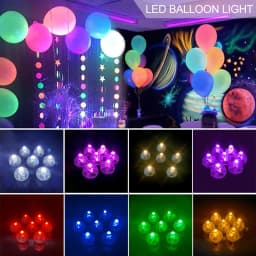 50pcs Round Balloon Lights LED Flash Colorful Luminous Lamps Mini Tumbler Ball Light For Christmas Wedding Party Decoration
