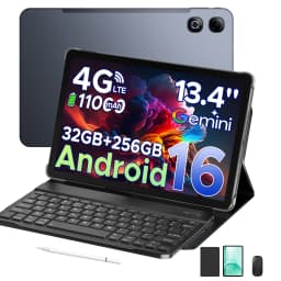 DOOGEE Tab G6 Max Tablet PC Android 16 13.4'' Display 32GB RAM(6GB+26GB) 256GB ROM 11000mAh Battery UNISOC T7280 Dual Speakers