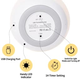 1/2/4PCS Portable Egg Shape Night Light Ambient Lamp 7 Color Changing RGB Remote Control Touch Dimmable Lamp USB Rechargeable