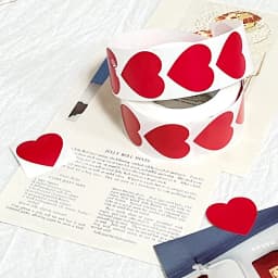 500Pcs Chroma Labels Stickers Color Code Dot Labels Stickers 1 Inch Heart Red, ,Yellow,Blue,Pink,Black,Stationery Stickers