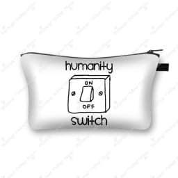The Vampire Diaries Cosmetic Case DAMON Women Makeup Bag TVD Lipstick Storage Bags Harajuku Zipper Pouch Cute Toiletry Bags