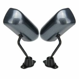 2PCS F1 Style Car Side Wide Angle Wing Rearview Mirrors For Rav4 Mazda3 RX7 Sxe10 Fit G35 City Universal Fitment Side Mirror
