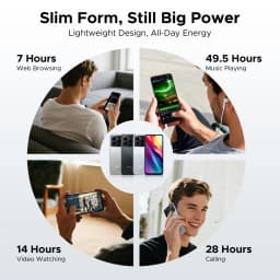 DOOGEE Note 56 Latest Android 16 Smartphone 6.56" 6150mAh Large Battery 24GB RAM(3+21) 64GB ROM Support Face Unlock Mobilephone