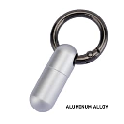 Pure Titanium Waterproof Bunker Portable Small Pill Box Sealed Waterproof Keyring Mini Carry-on First Aid Pill Bottle Three Colo