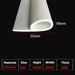 1/5Meter 9 Shape Auto Rubber Seals Car Door high temperature Oven Steam Doors Window Silicone P-Type Weather Strip