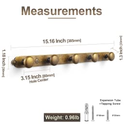 Goo-Ki Hangers Hook Zinc Alloy Wall Hook Bronze Cloth Coat Bag Hat Hanging Hooks Bathroom Kitchen Anitque Racks with Screws