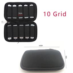 10 Slots Flash Drive Case USB Drive Holder Storage Bag Thumb Drive Light Weight Handbag Electronic Accessories Organizer Storage