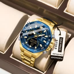 POEDAGAR New Men Clock LED Luminous Waterproof Week Date Military Man Wristwatch Electronic Stainless Steel Quartz Men's Watches