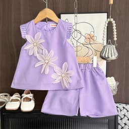 Bear Leader 2-7 Years Summer New 3D Flower Vest Dress Girl's Princess Dresses Baby Kids Clothing Wedding Party Elegent Clothes