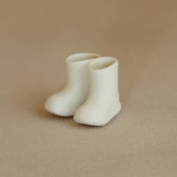 1:12 Miniature Realistic Silicone Rain Boots Suitable for Mini House Decoration