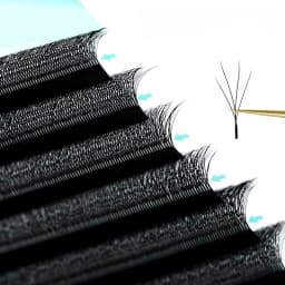 NATUHANA W Lashes Extension L LU(M) Curl Individual Mink YY Lashes 3D W-shaped Volume Fan Eyelash Extension