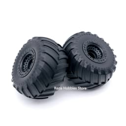 4PCS RC Car Rubber Wheels 12mm Hex Hub Replacement Tires for WLTOYS 144001 MJX Hyper Go 14210 HOSPEED HS14411 Off-Road Parts