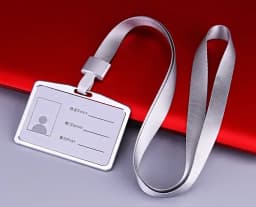 1Pcs Aluminum Alloy Work Name Card Holders Business Work Card ID Badge Lanyard Holder Men Women Metal ID Business Case