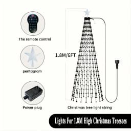 Smart Christmas Tree Light 400 LED String Light with APP Remote Control DIY Text Pattern Music Sync for Christmas Holiday Decor