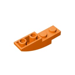 Gobricks GDS-731 BRICK 1X4X1 INV. BOW compatible with lego 13547 children's DIY Educational Building Blocks Technical