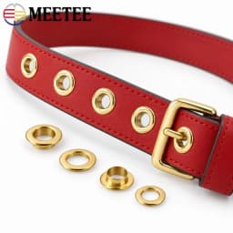 50/100Pcs 4-15mm Pure Copper Eyelet Grommets Belt Hole Rivets Shoe Lace Rings Webbing Grommet Apparel Repair Sewing Accessories