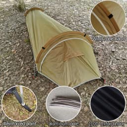 Camping Tent 1 Person, Ultralight Tent Single Mesh Bivy Waterproof Sleeping Gear for Camping Hiking Backpacking 1 Person Tent