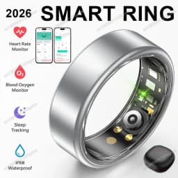 2026 New Smart Ring Heart Rate Blood Pressure Sleep Monitor Motion Tracker IP68 Waterproof Men Women Smart Ring Holiday Gift R10