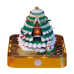 2027 3D Calendar Memo Pad Led Time Piece Calendar Tree of Chakra Desk Calendar Paper Carving Sticky Calendar For Christmas Gifts