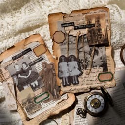 100pcs Vintage Scrapbooking Light Paper Kit DIY Junk Journal Collage Stationery Background Decor Materials for Creative Projects