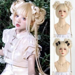 OLACARE Long Body Wave Black Brown Purple Cosplay Wigs Heat Resistant Synthetic Wigs Middle Part Natural Lolita LM Wigs Women