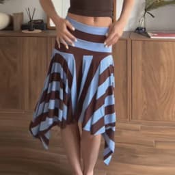 High Waist Asymmetrical Hem Midi Skirt Ruffle Flowy Irregular Hem A Line Skirts 2026 Summer Elegant Casual Vacation Chic Outwear