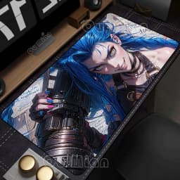 Mouse Pad Gamer Arcane Desk Mat Large Mousepad Gamer Accessories PC Computer Keyboard Deskmat League of Legends Jinx Rubber Mat