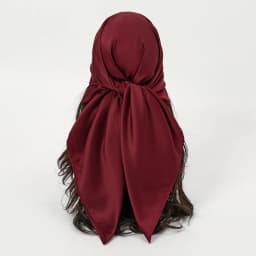 Plain Silk 90 Square Scarf Satin Headband For Muslim Woman Printed Hijabs Wraps Fashion Headscarf Casual Turban Female Bandbana