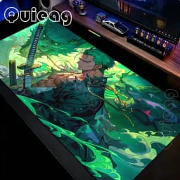 Roronoa Zoro One Piece Anime Black Mouse Pad HD Printing Gaming Mousepad PC Keyboard Carpet Non-Slip Office Non-slip Desk Mat