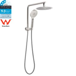 **Sydney Stock** KYLINS 2 In 1 Shower Head Set Round 8/10/12/16'' Rainfall Head Gooseneck Arm Mixer Taps Set Gun Metal Grey WELS