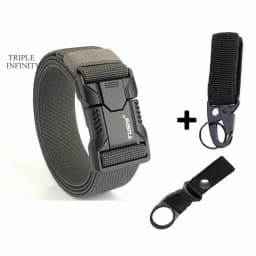 New Aluminum Alloy Quick Release Pluggable Buckle Elastic Belts For Men Durable Tactical Belt Cowboy Outdoor Army Belt Hunting
