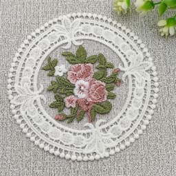 Round Hand Crocheted Doily Vintage Cotton Crochet Table Place Mat Wedding Napkins Cloth Lace Placemats Decorative Mantel Mesa