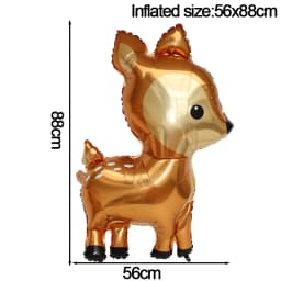 3D Elephant Giraffe Tiger Lion Head Animal Foil Balloon Jungle Safari Birthday Party Decorations Kids Gift Toy Helium Air Globos