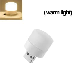 1-20PCS Mini USB LED Light Portable Plug Lamps Eye Protection Book Reading Light Small Round Car Bulb Computer Mobile Power Lamp