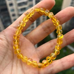 Yoowei 100% Real Amber Bracelet for Unisex Genuine Black Bead Irregular Natural Plant Medical Healing Jewelry Gift Wholesale