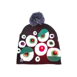 New Style! LED Christmas Hat Beanie Light Up Illuminate Warm Hat 48 Patterns New Year Snowman Sweater Hat Christmas Decorations