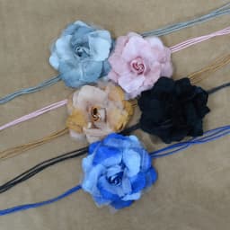Casual Knotted Waist Chain For Dresses Lady Thin Waist Belt Long Tassel Braid Waistband Elegant Handmade Big Flower Decorative