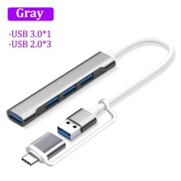 5-in-1 USB 3.0 HUB 5Gbps USB C Docking Station PD 65W Type C to USB HUB USB 3.0 Splitter OTG Adapter For PC Laptop Macbook Pro